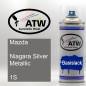 Preview: Mazda, Niagara Silver Metallic, 1S: 400ml Sprühdose, von ATW Autoteile West.